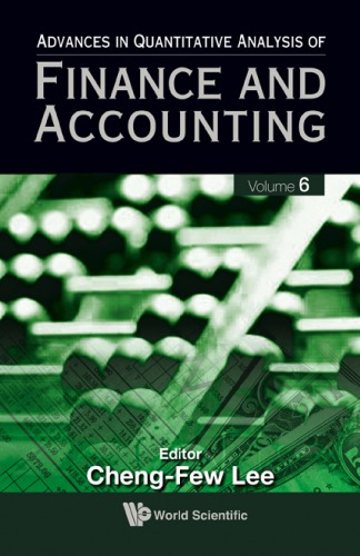 Advances In Quantitative Analysis Of Finance And Accounting Vol 6 Cheng F Lee