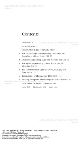 The Victorian Eye A Political History Of Light And Vision In Britain 18001910 Chris Otter
