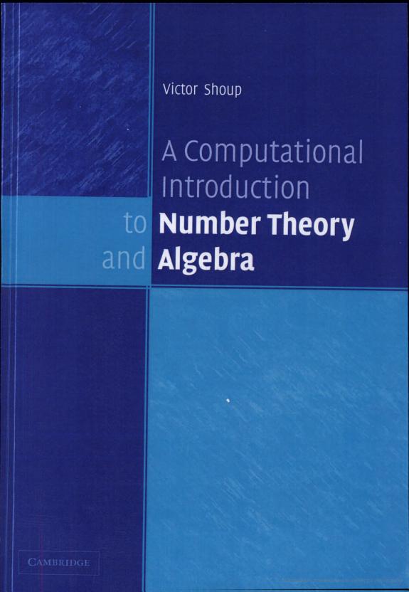 A Computational Introduction To Number Theory And Algebra Victor Shoup