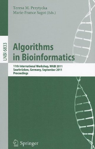 Algorithms In Bioinformatics 11th International Workshop Wabi 2011 Saarbrcken Germany September 57 2011 Proceedings 1st Edition Broa Brejov