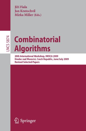 Combinatorial Algorithms 20th International Workshop Iwoca 2009 Hradec Nad Moravic Czech Republic June 28july 2 2009 Revised Selected Papers 1st Edition Jack Edmonds Auth