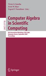 Computer Algebra In Scientific Computing 8th International Workshop Casc 2005 Kalamata Greece September 1216 2005 Proceedings 1st Edition S A Abramov