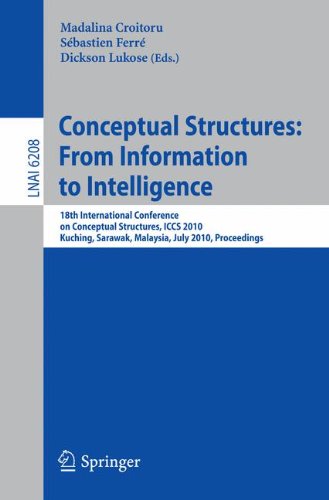 Conceptual Structures From Information To Intelligence 18th International Conference On Conceptual Structures Iccs 2010 Kuching Sarawak Malaysia July 2630 2010 Proceedings 1st Edition Michel Chein Auth