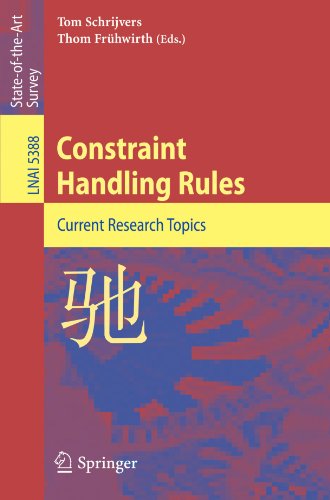 Constraint Handling Rules Current Research Topics 1st Edition Thom Frhwirth Auth