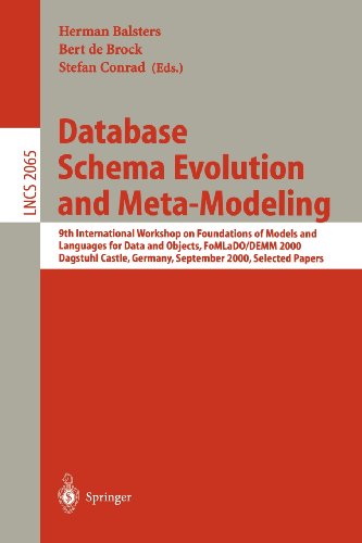 Database Schema Evolution And Metamodeling 9th International Workshop On Foundations Of Models And Languages For Data And Objects Fomladodemm 2000 Dagstuhl Castle Germany September 1821 2000 Selected Papers 1st Edition Can Trker Auth