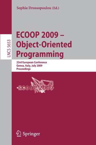 Ecoop 2009 Objectoriented Programming 23rd European Conference Genoa Italy July 610 2009 Proceedings 1st Edition Simon Peyton Jones Auth