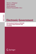 Electronic Government 8th International Conference Egov 2009 Linz Austria August 31 September 3 2009 Proceedings 1st Edition Hans J Jochen Scholl Auth