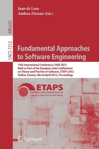 Fundamental Approaches To Software Engineering 15th International Conference Fase 2012 Held As Part Of The European Joint Conferences On Theory And Practice Of Software Etaps 2012 Tallinn Estonia March 24 April 1 2012 Proceedings 1st Edition Wil M P Van Der Aalst Auth