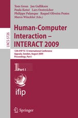 Humancomputer Interaction Interact 2009 12th Ifip Tc 13 International Conference Uppsala Sweden August 2428 2009 Proceedings Part I 1st Edition Kristina Hk Auth