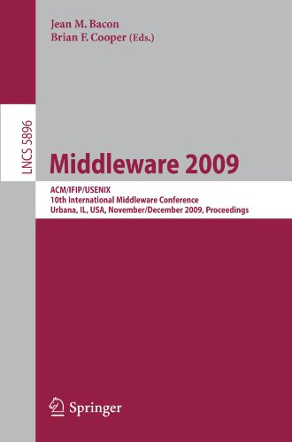 Middleware 2009 Acmifipusenix 10th International Middleware Conference Urbana Il Usa November 30 December 4 2009 Proceedings 1st Edition Rajiv Ramdhany