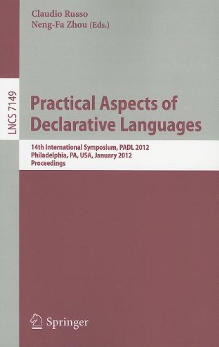 Practical Aspects Of Declarative Languages 14th International Symposium Padl 2012 Philadelphia Pa Usa January 2324 2012 Proceedings 1st Edition Boon Thau Loo