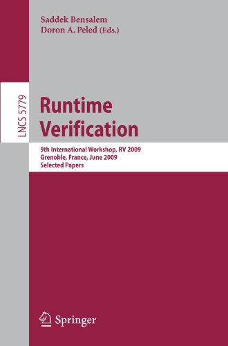 Runtime Verification 9th International Workshop Rv 2009 Grenoble France June 2628 2009 Selected Papers 1st Edition Howard Barringer