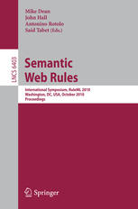 Semantic Web Rules International Symposium Ruleml 2010 Washington Dc Usa October 2123 2010 Proceedings 1st Edition Michael Genesereth Auth
