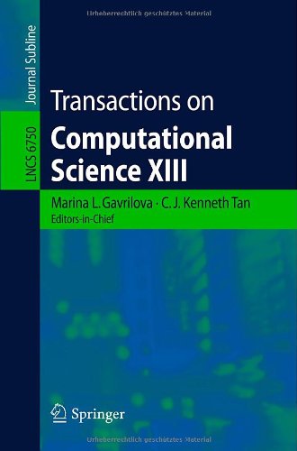 Transactions On Computational Science Xiii 1st Edition Eishi Chiba
