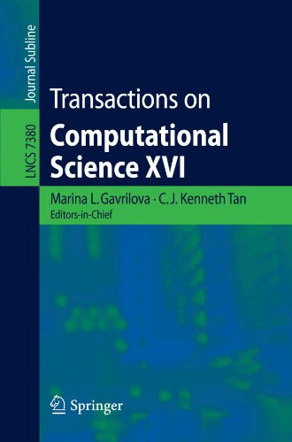 Transactions On Computational Science Xvi 1st Edition Lei Wei