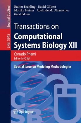 Transactions On Computational Systems Biology Xii Special Issue On Modeling Methodologies 1st Edition Rainer Breitling