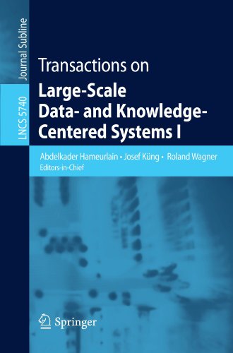 Transactions On Largescale Data And Knowledgecentered Systems I 1st Edition Hamideh Afsarmanesh