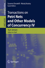 Transactions On Petri Nets And Other Models Of Concurrency Iv 1st Edition Jrg Desel Auth