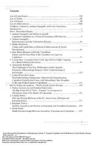 Cognitive Capitalism And Its Reflections In Southeastern Europe Socioeconomic Perspectives In South Eastern Europe Carlo Vercellone Author
