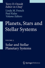 Planets Stars And Stellar Systems Volume 3 Solar And Stellar Planetary Systems English Terry D Oswalt Editorinchief Linda M French