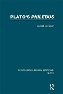 Platos Philebus Donald Davidson