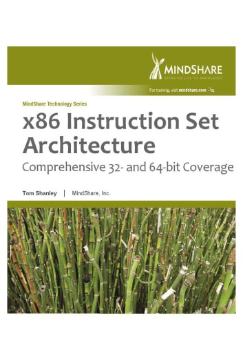 X86 Instruction Set Architecture 1st Tom Shanley