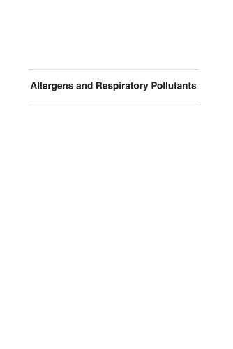 Allergens And Respiratory Pollutants The Role Of Innate Immunity Marc A Williams