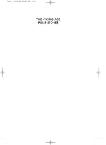 The Vikingage Runestones Custom And Commemoration In Early Medieval Scandinavia Birgit Sawyer