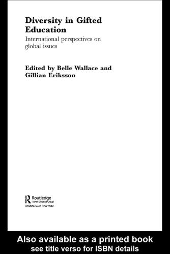 Diversity In Gifted Education International Perspectives On Global Issues Belle Wallace Gillian I Eriksson