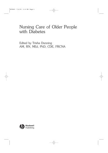 Nursing Care Of Older People With Diabetes Trisha Dunning