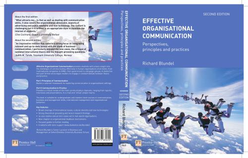Effective Organisational Communication Perspectives Principles And Practices Second Edition Richard Blundel
