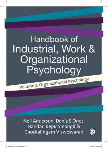 Handbook Of Industrial Work Organizational Psychology 2 Neil Anderson Deniz S Ones Handan Kepir Sinangil