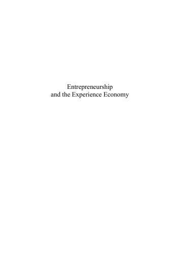 Entrepreneurship And The Experience Economy Daniel Hjorth Monika Kostera