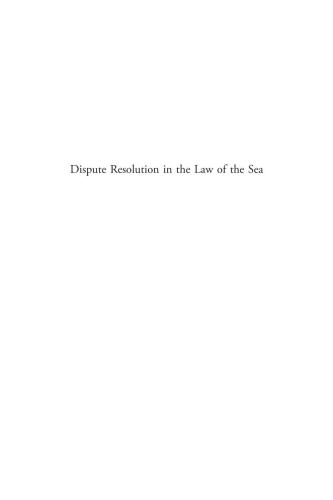 Dispute Resolution In The Law Of The Sea I V Karaman