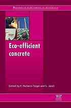 Ecoefficient Concrete Edited By F Pachecotorgal Et Al
