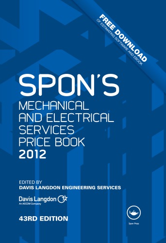 Spons Mechanical And Electrical Services Price Book 2012 Davis Langdon