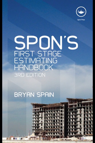 Spons First Stage Estimating Handbook Bryan Spain