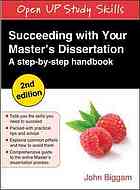 Succeeding With Your Masters Dissertation A Stepbystep Handbook John Biggam