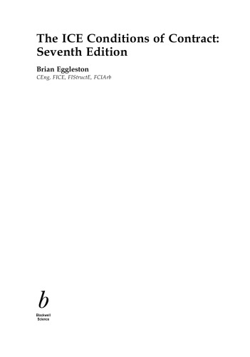 Ice Conditions Of Contract Brian Eggleston