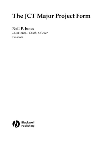 The Jct Major Project Form Neil F Jones