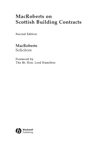 Macroberts On Scottish Building Contracts Macroberts Firm