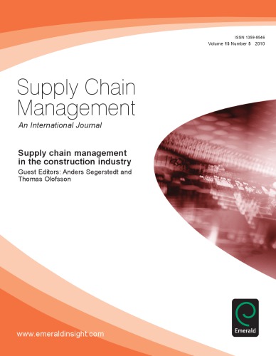 Supply Chain Management In The Construction Industry Anders Segerstedt
