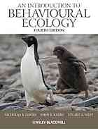 An Introduction To Behavioural Ecology 4th Ed N B Davies J R Krebs Stuart A West