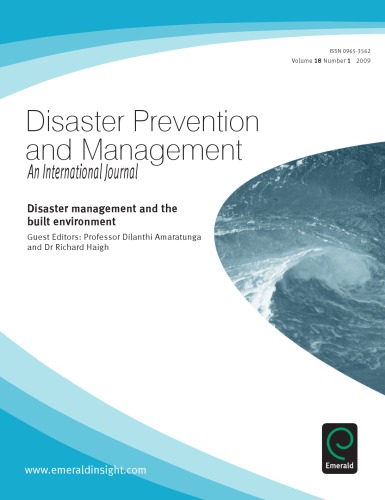 Disaster Management And The Built Environment Dilanthi Amaratunga Richard Haigh