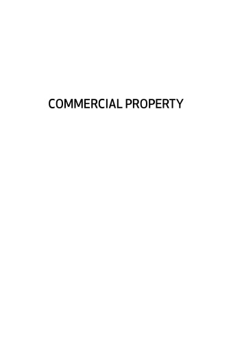 Commercial Property 2011 Anne Rodell College Of Law England And Wales