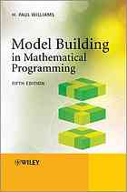 Model Building In Mathematical Programming H P Williams
