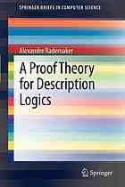 A Proof Theory For Description Logics Alexandre Rademaker