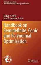Handbook On Semidefinite Conic And Polynomial Optimization Miguel F Anjos Jeanbernard Lasserre Eds