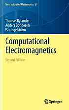 Computational Electromagnetics A Bondeson Thomas Rylander Par Ingelstrom