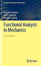 Functional Analysis In Mechanics 2nd Ed L P Lebedev I I Vorovich Michael J Cloud